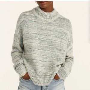 J Crew Space-dyed mockneck sweater size l